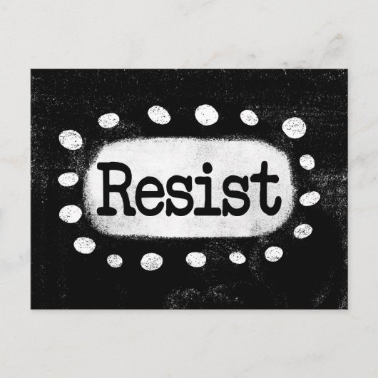 Resist Postkarte (Vorderseite)