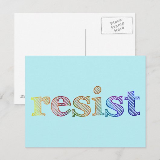Resist Postkarte (Vorne/Hinten)