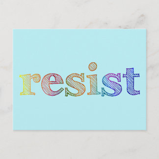 Resist Postkarte