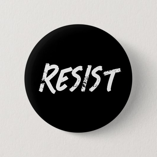 Resist | Protest gegen Trump Button (Vorderseite)