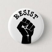 #Resist Protestierender-Faust Anti-Trumpf Button (Vorderseite)