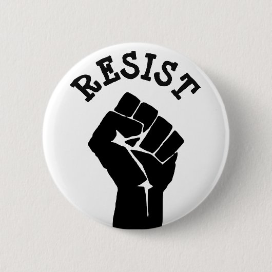 #Resist Protestierender-Faust Anti-Trumpf Button (Vorderseite)