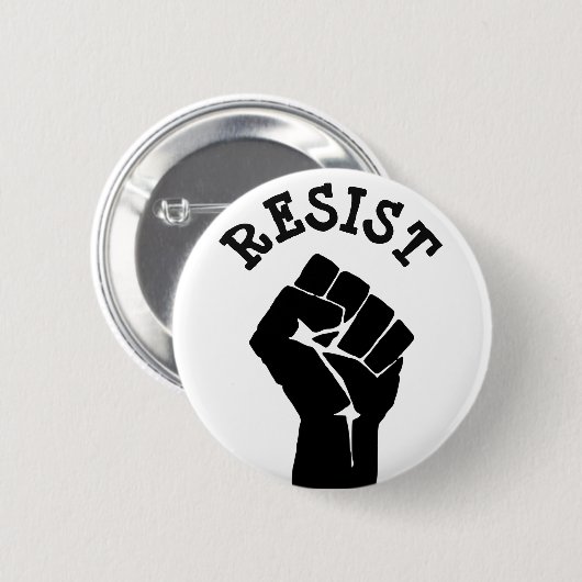 #Resist Protestierender-Faust Anti-Trumpf Button (Vorne & Hinten)