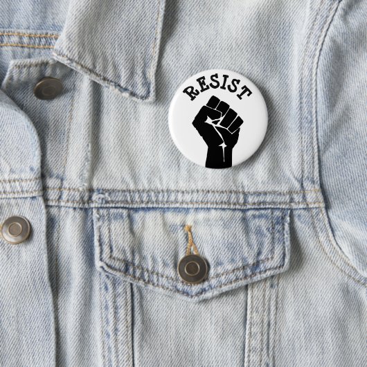 #Resist Protestierender-Faust Anti-Trumpf Button (Beispiel)