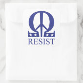 Resist Quadratischer Aufkleber (Tasche)