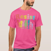 RESIST - Rainbow-Pride-Protest der 90er Cartoon T-Shirt (Vorderseite)