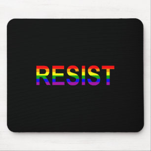 Resist Rainbow Que Anti Trump Novelty Mousepad
