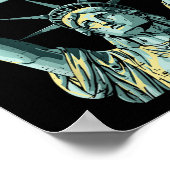 Resist Rainbow Statue Liberty Protest Lgbt Gay Men Poster (Ecke)