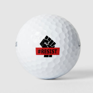 Resist Raised Fist Golfball