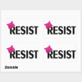 Resist Rechteckiger Aufkleber (Blatt)