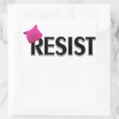 Resist Rechteckiger Aufkleber (Tasche)