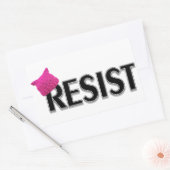 Resist Rechteckiger Aufkleber (Umschlag)