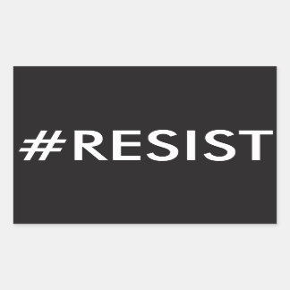 #RESIST RECHTECKIGER AUFKLEBER
