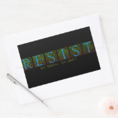 Resist Rechteckiger Aufkleber (Umschlag)