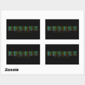 Resist Rechteckiger Aufkleber (Blatt)