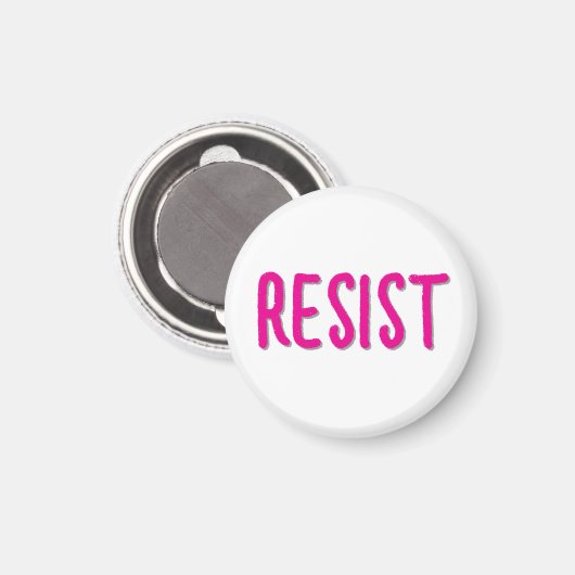 Resist Resistance Pink Magnet (Vorderseite/Rückseite)