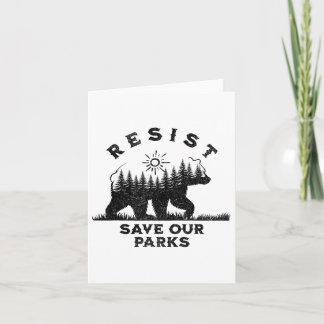 Resist Rette unsere Parks Alt US Nationalparks Ant Karte