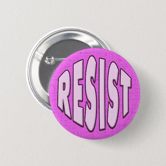 Resist - rosa Taste Button (Vorne & Hinten)