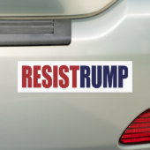 Resist Rump - Präsident Trump Autoaufkleber (Auf Auto)