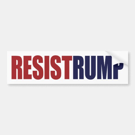 Resist Rump - Präsident Trump Autoaufkleber (Vorne)