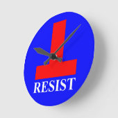 Resist Runde Wanduhr (Winkel)