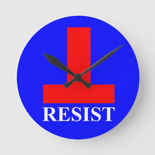 Resist Runde Wanduhr (Vorderseite)