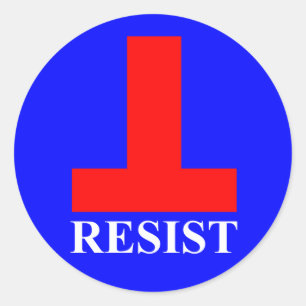 Resist Runder Aufkleber