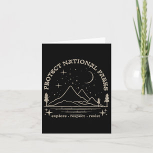 Resist schützen unsere Nationalparks Grafik Anti-T Karte