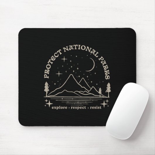 Resist schützen unsere Nationalparks Grafik Anti-T Mousepad (Mit Mouse)
