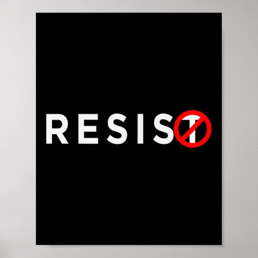 Resist Shirt #resiste gegen Trump #unteilbar Poster (Vorne)