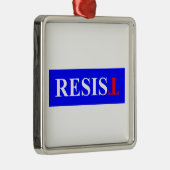 Resist Silbernes Ornament (Rechts)