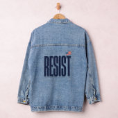 RESIST Small American Flag - Protest-Erklärung Jeansjacke (Hangar)