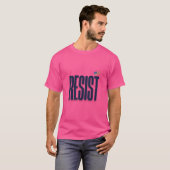 RESIST Small American Flag - Protest-Erklärung T-Shirt (Vorne ganz)