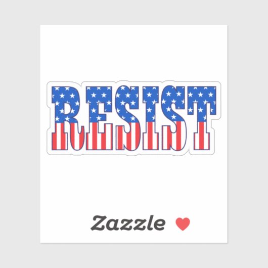 Resist | Stars und Streifen Aufkleber (Blatt)