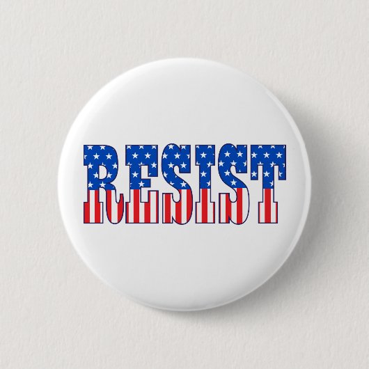 Resist | Stars und Streifen Button (Vorderseite)