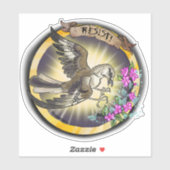 Resist State Bird Arkansas Mockingbird Aufkleber (Blatt)