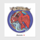 Resist State Bird Cardinal Aufkleber (Blatt)