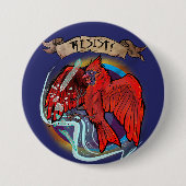 Resist State Bird Cardinal  Button (Vorderseite)