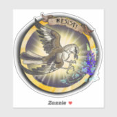 Resist State Bird Texas Mockingbird Aufkleber (Blatt)