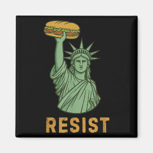 Resist Statue of Liberty Sandwich Typ Washington D Magnet