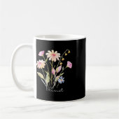Resist subtile Anti Trump Blumenprotest Kaffeetasse (Links)