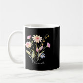 Resist subtile Anti Trump Blumenprotest Kaffeetasse (Links)