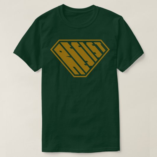 Resist SuperEmpowered Gold T-Shirt (Design vorne)