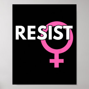 Resist T Shirt Feminist Anti Trump Shirts Poster