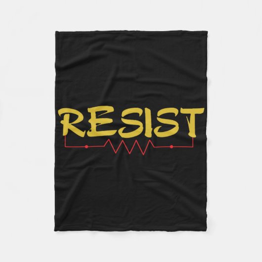 Resist T Shirt - Funny Electrical Engineers Gesche Fleecedecke (Vorderseite)