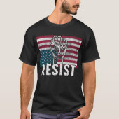Resist T-Shirt - Patriotic Fist American Flag Prot (Vorderseite)