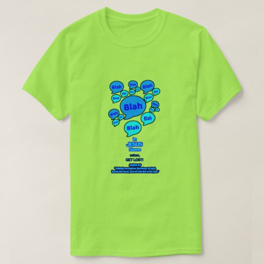 Resist the devil - Blue Logo - T-Shirt (Design vorne)