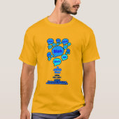 Resist the devil - Blue Logo - T-Shirt (Vorderseite)