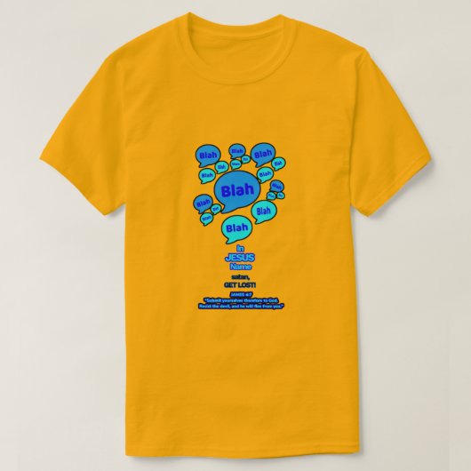 Resist the devil - Blue Logo - T-Shirt (Design vorne)