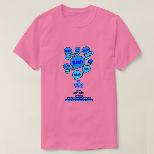 Resist the devil - Blue Logo - T-Shirt (Design vorne)